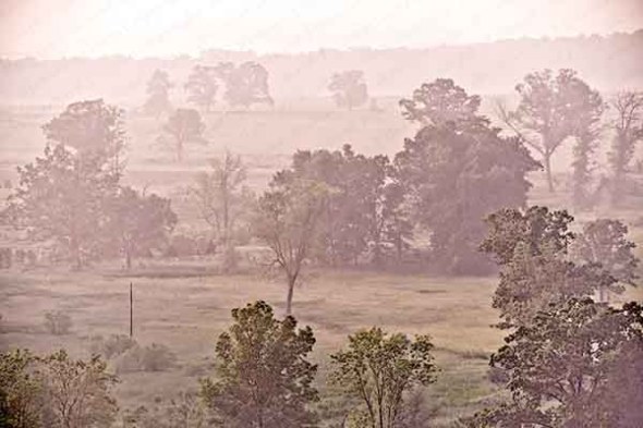 Gettysburg, Morning, Fog, Foggy, Mist, Misty